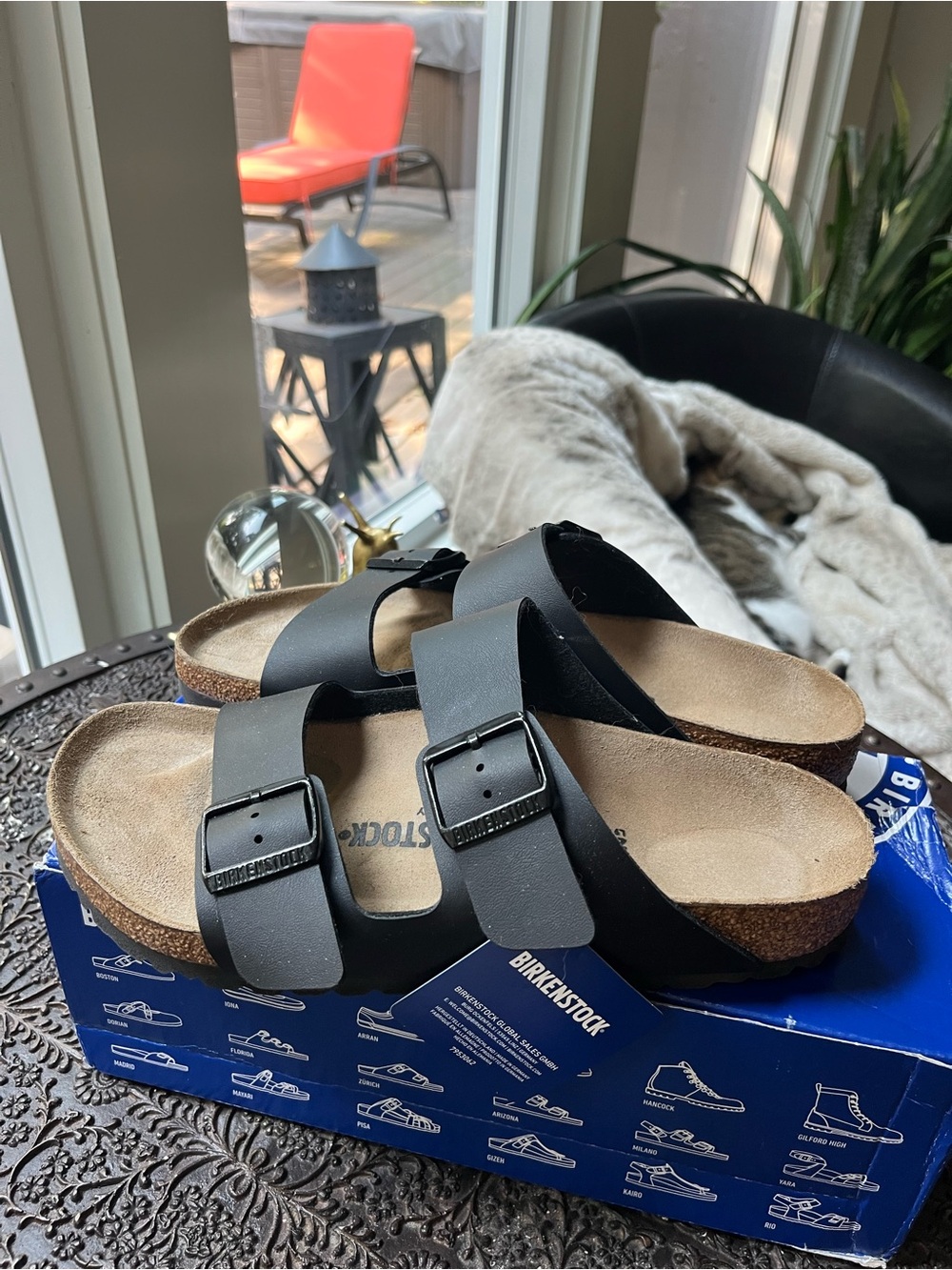 🖤BIRKENSTOCK ARIZONA SANDALS IN BLACK 40 9 - Picture 8 of 12